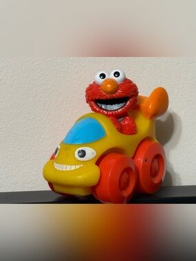2011 Sesame Street Elmo Car Toy Rolling Vehicle Fisher-Price Mattel